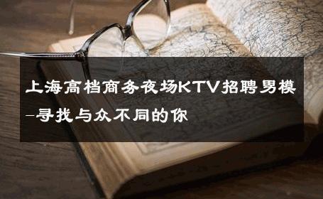上海高档商务夜场KTV招聘男模-寻找与众不同的你 
