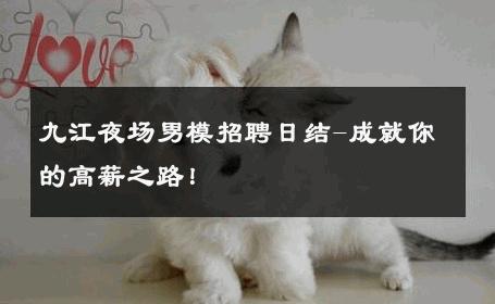 九江夜场男模招聘日结-成就你的高薪之路！ 