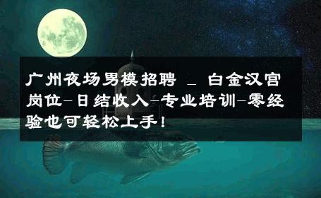 广州夜场男模招聘 _ 白金汉宫岗位-日结收入-专业培训-零经验也可轻松上手！ 