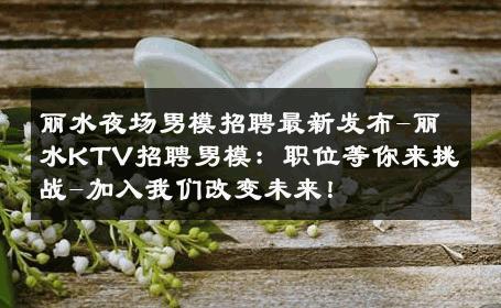丽水夜场男模招聘最新发布-丽水KTV招聘男模：职位等你来挑战-加入我们改变未来！ 