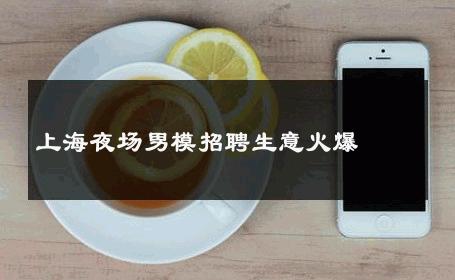 上海夜场男模招聘生意火爆 