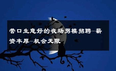 营口生意好的夜场男模招聘-薪资丰厚-机会无限 