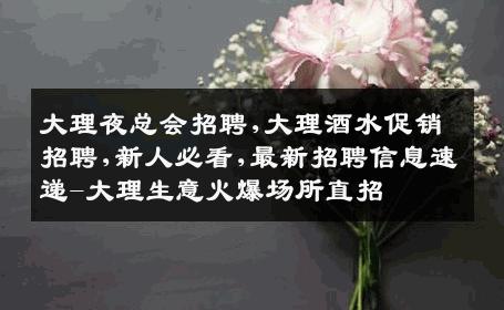 大理夜总会招聘,大理酒水促销招聘,新人必看,最新招聘信息速递-大理生意火爆场所直招