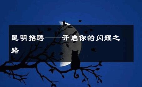 昆明招聘——开启你的闪耀之路 