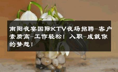 南阳夜宴国际KTV夜场招聘-客户素质高-工作轻松！入职-成就你的梦想！ 