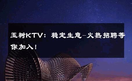 玉树KTV：稳定生意-火热招聘等你加入！ 
