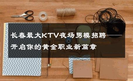 长春最大KTV夜场男模招聘——开启你的黄金职业新篇章 