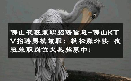 佛山夜班兼职招聘信息-佛山KTV招聘男模兼职：轻松赚外快-夜班兼职岗位火热招募中！ 
