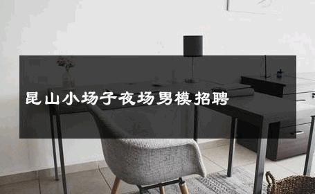 昆山小场子夜场男模招聘 