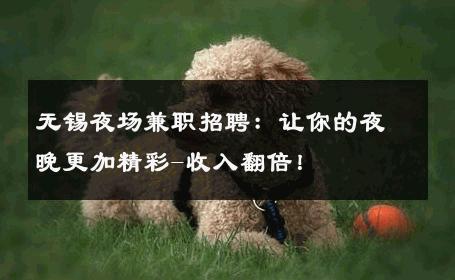无锡夜场兼职招聘：让你的夜晚更加精彩-收入翻倍！ 