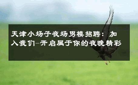 天津小场子夜场男模招聘：加入我们-开启属于你的夜晚精彩 