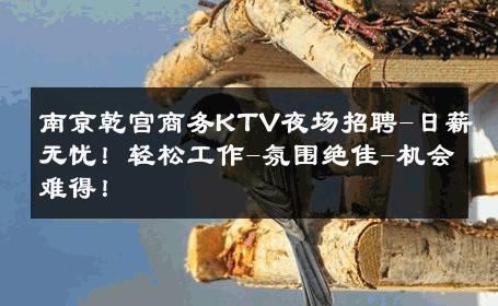 南京乾宫商务KTV夜场招聘-日薪无忧！轻松工作-氛围绝佳-机会难得！ 
