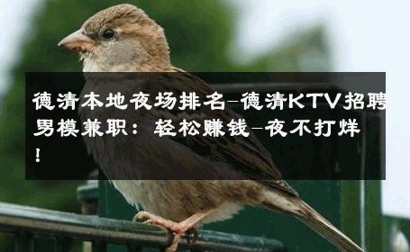 德清本地夜场排名-德清KTV招聘男模兼职：轻松赚钱-夜不打烊！ 