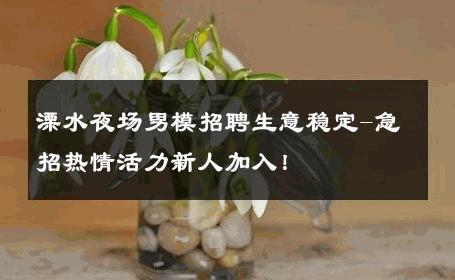 溧水夜场男模招聘生意稳定-急招热情活力新人加入！ 