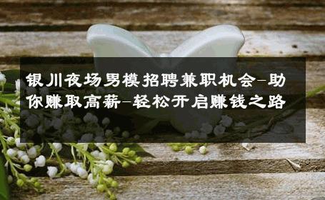银川夜场男模招聘兼职机会-助你赚取高薪-轻松开启赚钱之路 