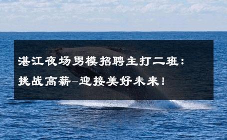 湛江夜场男模招聘主打二班：挑战高薪-迎接美好未来！ 