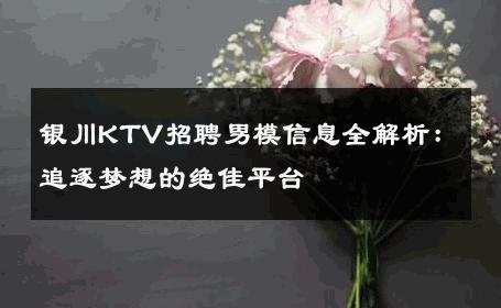 银川KTV招聘男模信息全解析：追逐梦想的绝佳平台 