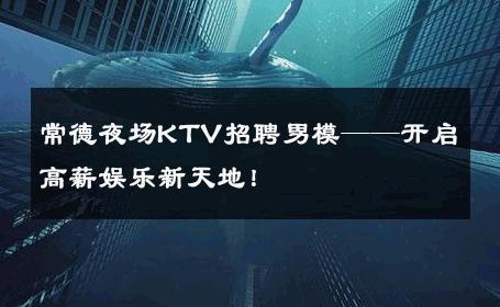 常德夜场KTV招聘男模——开启高薪娱乐新天地！ 