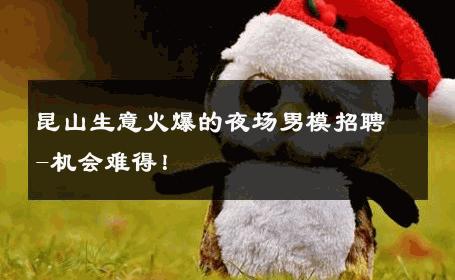 昆山生意火爆的夜场男模招聘-机会难得！ 