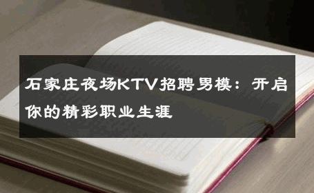 石家庄夜场KTV招聘男模：开启你的精彩职业生涯 