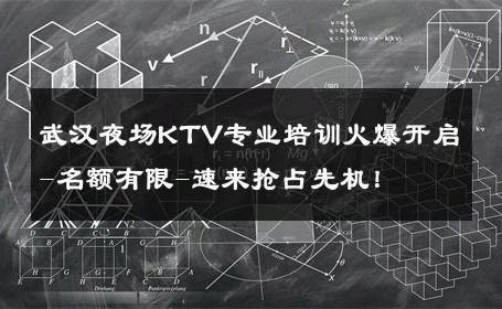 武汉夜场KTV专业培训火爆开启-名额有限-速来抢占先机！ 