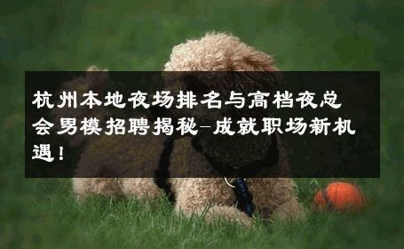 杭州本地夜场排名与高档夜总会男模招聘揭秘-成就职场新机遇！ 