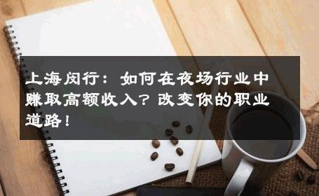 上海闵行：如何在夜场行业中赚取高额收入？改变你的职业道路！ 