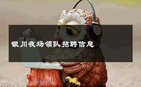 银川夜场领队招聘信息 