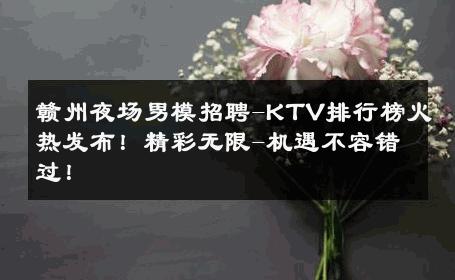 赣州夜场男模招聘-KTV排行榜火热发布！精彩无限-机遇不容错过！ 