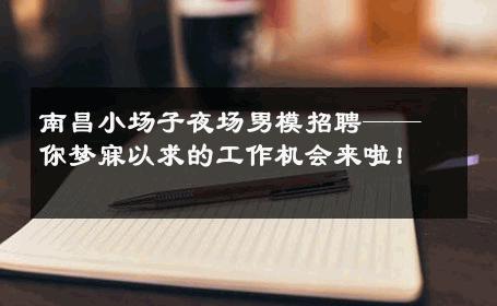 南昌小场子夜场男模招聘——你梦寐以求的工作机会来啦！ 