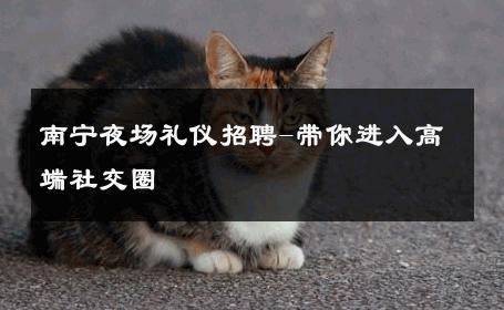 南宁夜场礼仪招聘-带你进入高端社交圈 