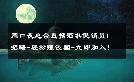 周口夜总会直招酒水促销员！招聘-轻松赚钱翻-立即加入！ 