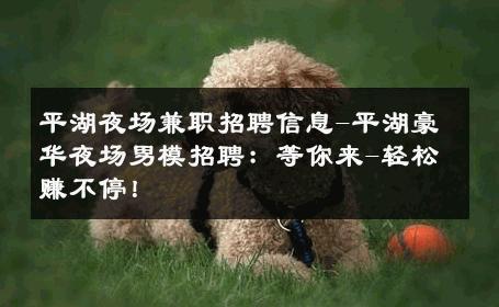 平湖夜场兼职招聘信息-平湖豪华夜场男模招聘：等你来-轻松赚不停！ 