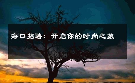 海口招聘：开启你的时尚之旅 