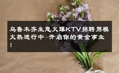 乌鲁木齐生意火爆KTV招聘男模火热进行中-开启你的黄金事业！ 