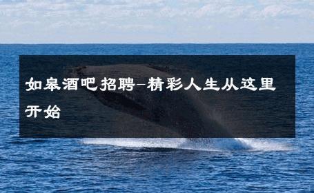 如皋酒吧招聘-精彩人生从这里开始 