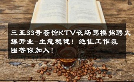 三亚33号荟馆KTV夜场男模招聘火爆开业-生意稳健！绝佳工作氛围等你加入！ 