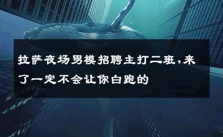 拉萨夜场男模招聘主打二班,来了一定不会让你白跑的 