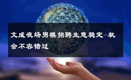 文成夜场男模招聘生意稳定-机会不容错过 