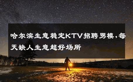 哈尔滨生意稳定KTV招聘男模,每天缺人生意超好场所 