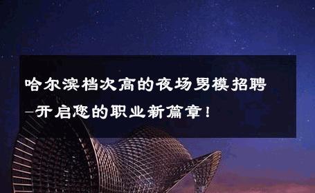 哈尔滨档次高的夜场男模招聘-开启您的职业新篇章！ 