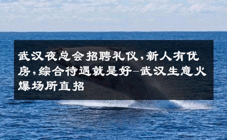 武汉夜总会招聘礼仪,新人有优房,综合待遇就是好-武汉生意火爆场所直招