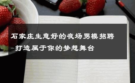 石家庄生意好的夜场男模招聘-打造属于你的梦想舞台 