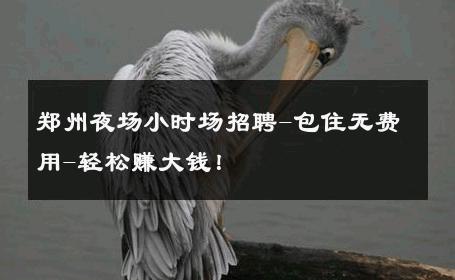 郑州夜场小时场招聘-包住无费用-轻松赚大钱！ 