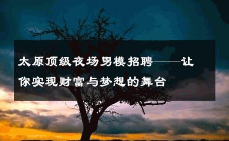 太原顶级夜场男模招聘——让你实现财富与梦想的舞台 