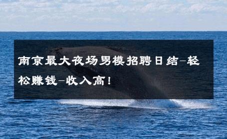南京最大夜场男模招聘日结-轻松赚钱-收入高！ 
