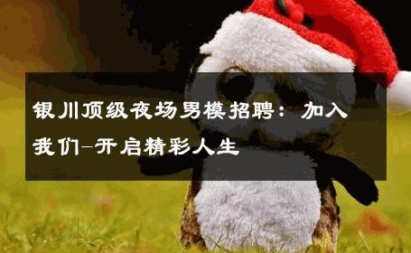 银川顶级夜场男模招聘：加入我们-开启精彩人生 