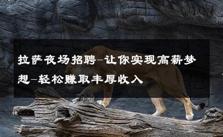 拉萨夜场招聘-让你实现高薪梦想-轻松赚取丰厚收入 