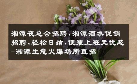 湘潭夜总会招聘,湘潭酒水促销招聘,轻松日结,便装上班无忧愁-湘潭生意火爆场所直招