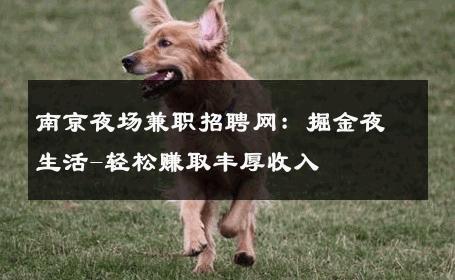 南京夜场兼职招聘网：掘金夜生活-轻松赚取丰厚收入 